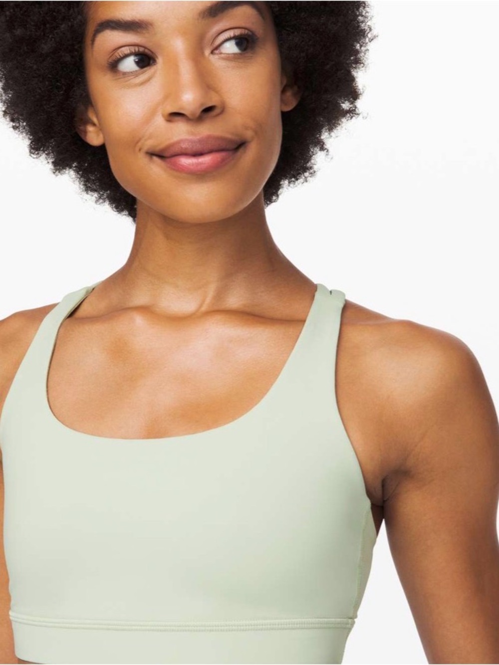 lululemon athletica Sage Green Scoop Neck Sports Bra- Size 6